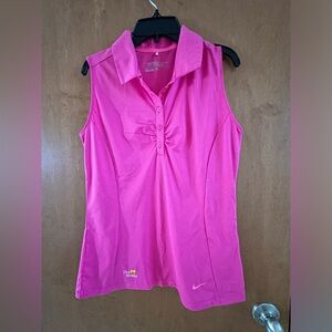 Nike sleeveless golf shirt from Old Works. Womens Med